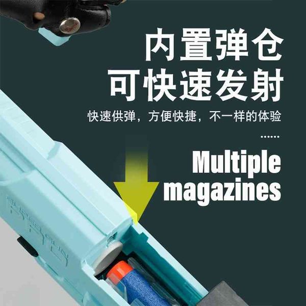 

659823mckila bird mk-3 soft bullet boy toy simulation children glock hand small gun launcher model
