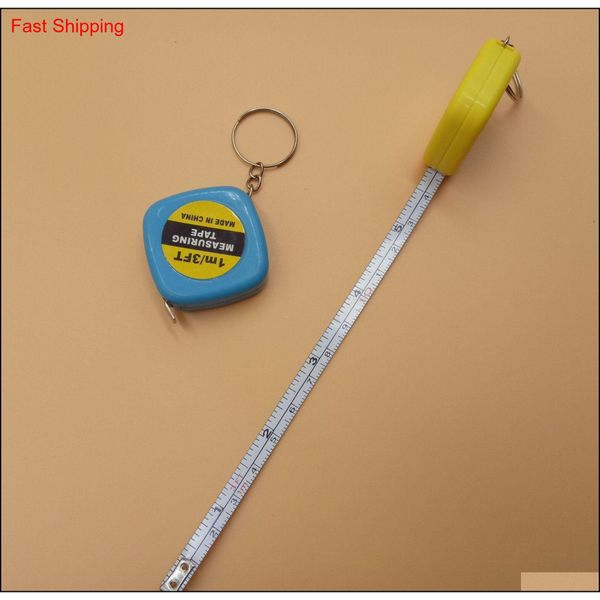 

mini 1m tape measure with keychain small steel ruler portable pulling rulers retractable tape measures flexib qylkhe sweet07