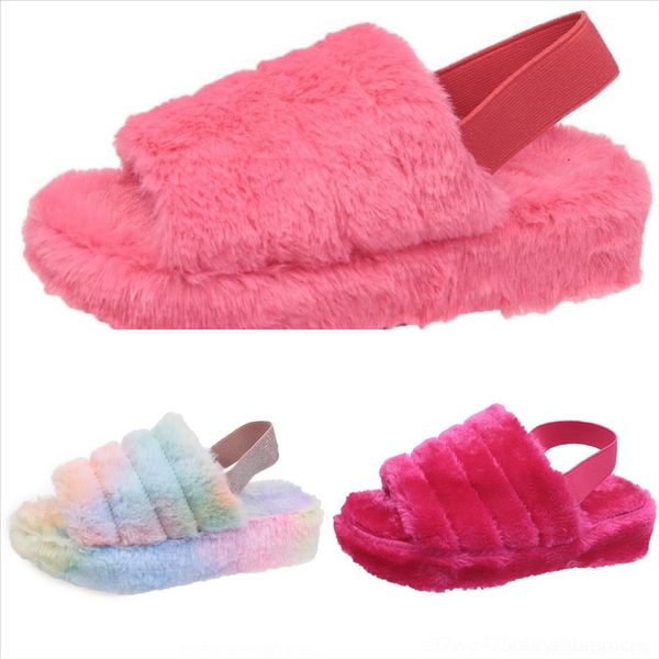 

bucwinter men slippers clogs plush shoes casual crocus soft slipper fur fleece lining home floor sandals plush with new warm, Black