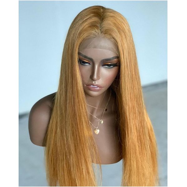 

mongolian glueless honey blonde 360 lace frontal human hair wigs with baby hair full lace wigs for women natural hairline 13x6 front, Black