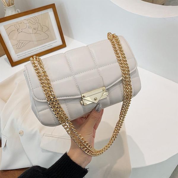 

cross body ladies chain small bag 2021 fashion messenger korean version of the net red one-shoulder square