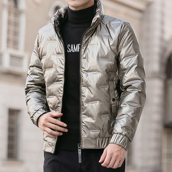 

winter down jacket 2020 new leisure short men's thickened warm light coat, Black