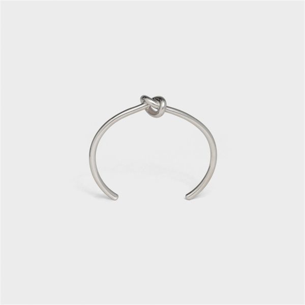 

luxury fashion women bangle stainless men bracelet open cuffs thick wide band bangles mens jewelry silver rose gold creative tie a knot desi, Black