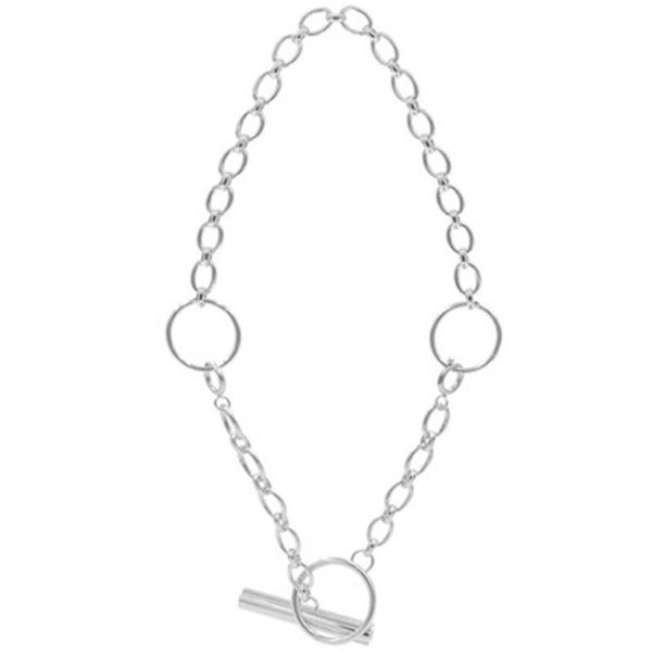 

dheygere cigarette chain collar net tide hip hop mark street clavicle current man and wom 4chf, Silver