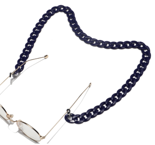 

acrylic eyeglasses chain 19 color candy color multi-color concave shape glasses cord independent packaging mask rope