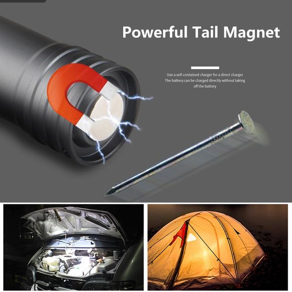

xm l t6 sport light flashlight torch outdoor led bulbs rechargeable 16850 battery litwod strong magnetic hard tail bbyvdh alice_bag