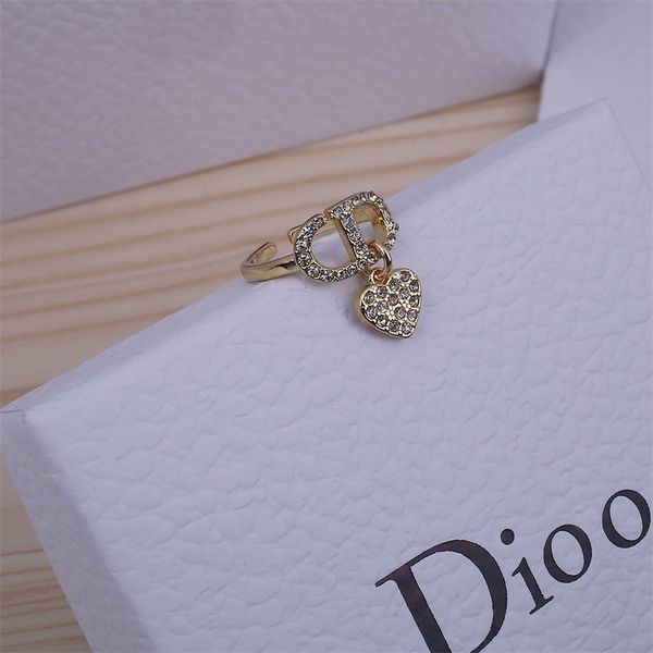 

new opening ring female red brass pendant love, Silver
