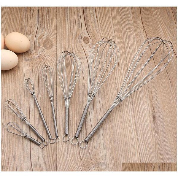 

3/5/6/7/8 inch kitchen egg frother milk beater blender stainless steel whisky mixer egg beater kitchen stiring tool jlltgu bdegarden