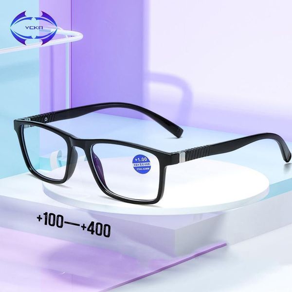 

vcka far near dual-use women reading glasses men anti blue rays presbyopia eyeglasses antifatigue computer eyewear +1.0 to +4.01, White;black