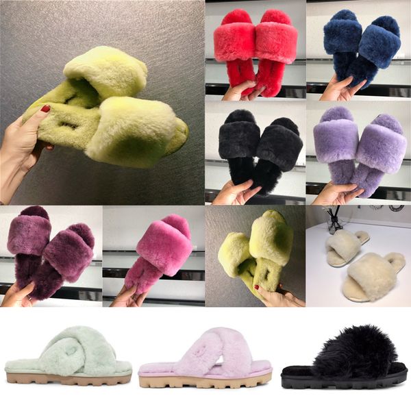 

spring 2020 ladies sandals flat soles indoor and outdoor comfort casual casual casual fairy hair slippers 1100892, Black