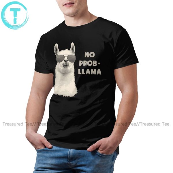

llama t shirt no problem llama t-shirt basic mens tee shirt short sleeves 100 percent big fun tshirt sport hooded sweatshirt hoodie