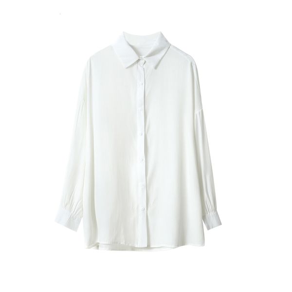 

2021 new blouse turn down collar long sleeve womens and blouses autumn women shirts blusas roupa feminina clothes njs0, White