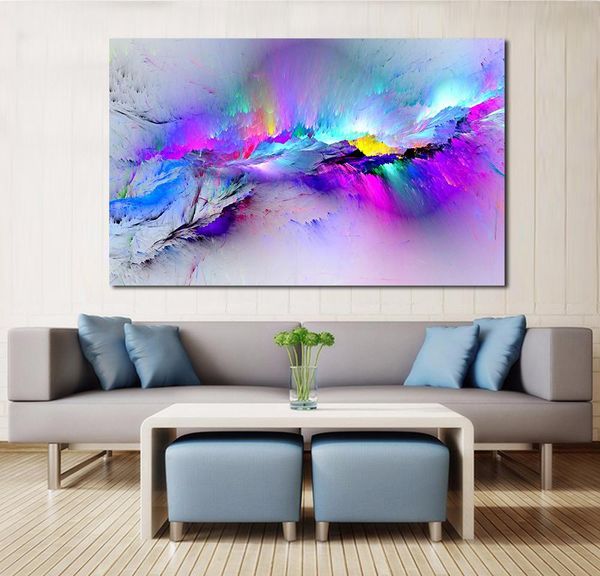 

canvas room jqhyart decor colorful living clouds pictures painting oil frame no wall art for abstract home jllhy yummy_shop