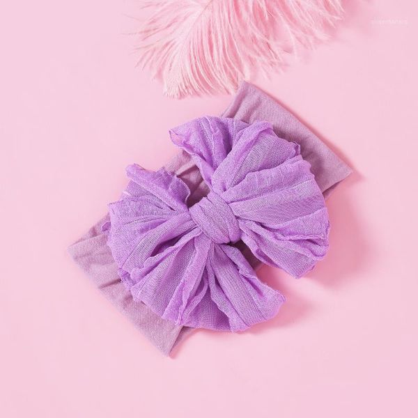 

baby big bow soft nylon headbands flower print nylon turban headband oversize bow headwrap baby girl head wrap accessories1, Slivery;white