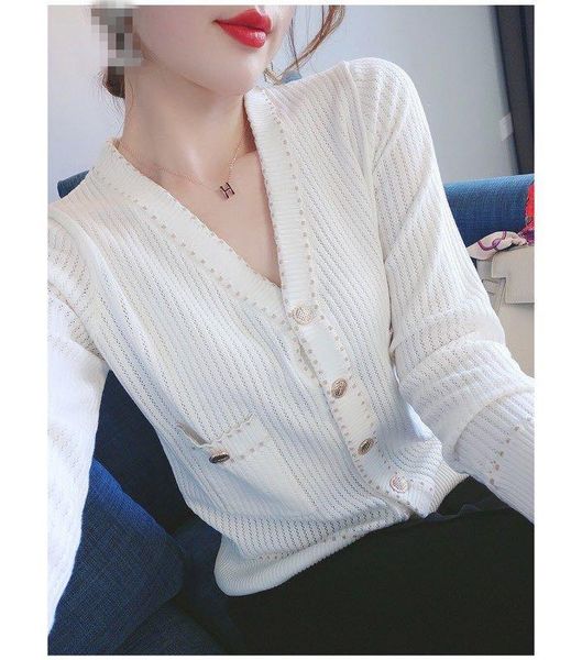 

jk10358 fashion women's sweaters 2020 runway european design party style women's clothing, White