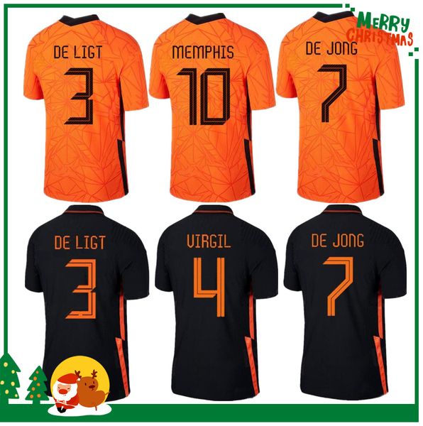 

2020 нидерланды футбольная рубашка de jong holland de light strootman van dijk 2021 взрослых мужчин + детский комплект футбольный джерси, Black;yellow