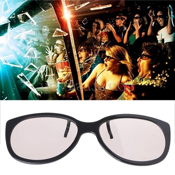 

clip-on type circular passive polarized glasses for tv real 3d cinema 0.22mm drop shipping