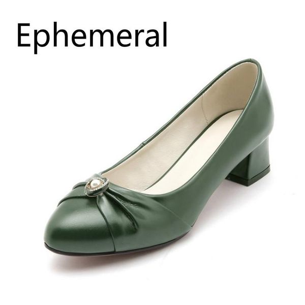 

dress shoes women plus size 34-47 pumps with crystal pointy toe slip ons comfortable heels black beige brand spring footwear green