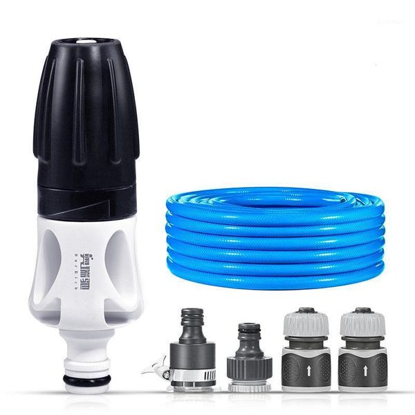 

new design mini high pressure car wash water gun with 10m hose garden nozzle set tool adjustable watering flowers water gun1