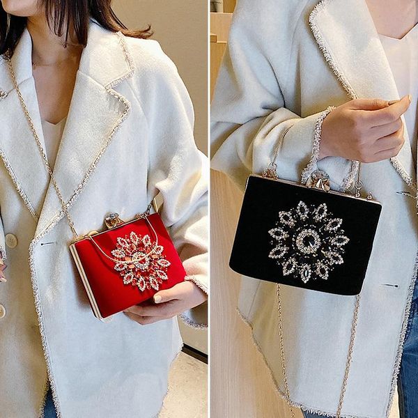 

fashion women's handbags luxury diamond girls shoulder bags for women 2020 summer women's messenger bag evening handbag flower