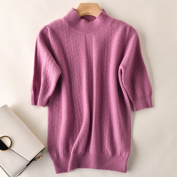 

2021 half-glove shirt half-goal pullovers ladies 7 colors spring female blouses evt0, White;black