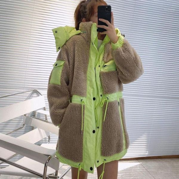 

fashion women double-sided down jackets 2020 runway luxury hooded long sleeves european design women clothing1, Black