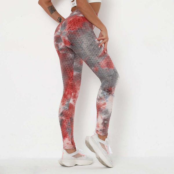 

new tie dyed bubble yoga pants for women, Black