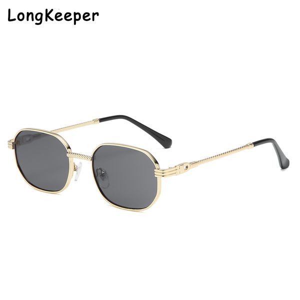 

retro women's square sunglasses men metal frame gradient blue classic brand sun glasses for female oculos de sol uv400, White;black