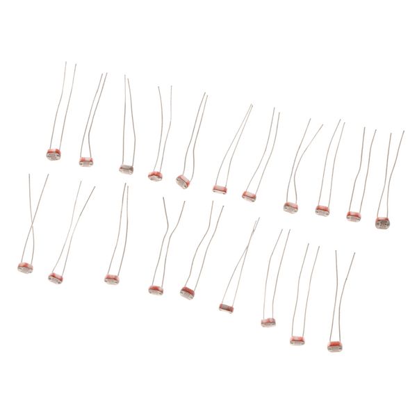 

20 pieces presistor ldr cds 5mm light dependent resistor sensor gl5516
