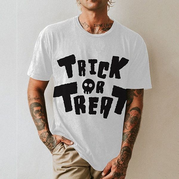 

men's t shirt 3d print graphic skull letter crew neck daily sports print short sleeve casual classic designer big and tall black / red, White;black