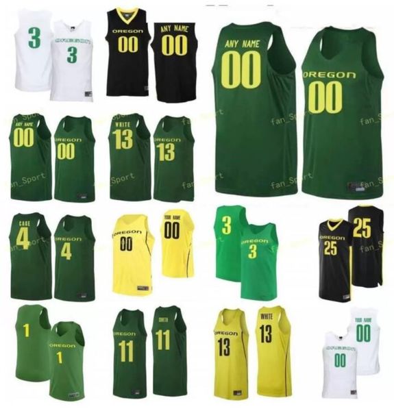 

ncaa college oregon ducks basketball jersey 24 dillon brooks 25 luke osborn 3 payton pritchard 32 anthony mathis 33 francis okoro custom sti, Black