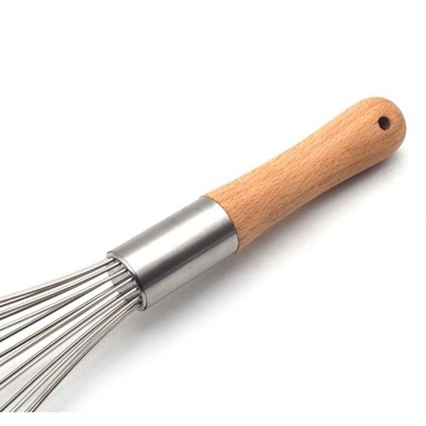 

wood handle manual egg beaters kitchen tools hand egg mixer cooking foamer cook blender whisk wire egg b jllgjo comb2010