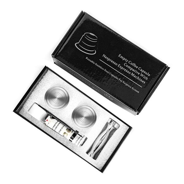 

recargables coffee filter espresso capsulas stainless steel for refillable reusable coffee filter set