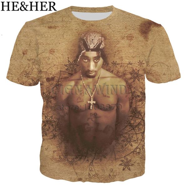 

new arrive style star tupac 2pac printed popular 3d print shirts hippie harajuku humor men clothing