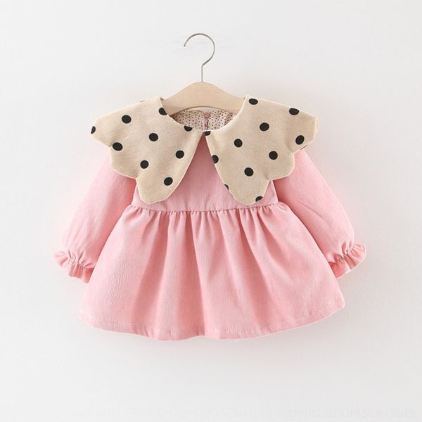 

da7be baby girl's spring and s5rct baby wave lighting corduroy princess skirt princess dress girl children's autumn dress autumn, Black;gray
