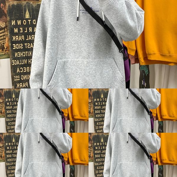 

осень 2020 новых балахон свитер мужской случайные тенденции моды hoodie свободно негабаритной напечатанный свитер для мужчин ickwp, Black