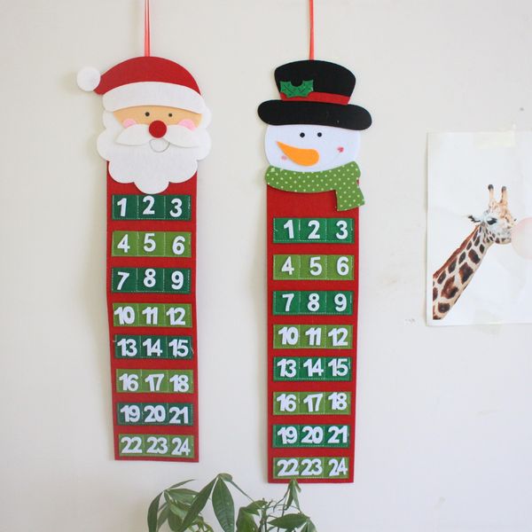 

cjmq1 fabric tree creative christmas decoration nonwoven non-woven countdown hanger tree calendar nonwoven christmas hanger pendant pendantd