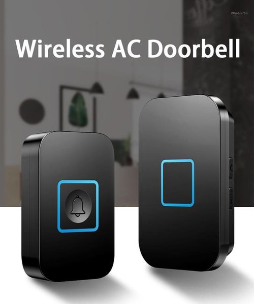 

doorbells cacazi a88 1 receiver transmitter eu plug 300m remote control waterproof intelligent indicator light wireless smart doorbell1