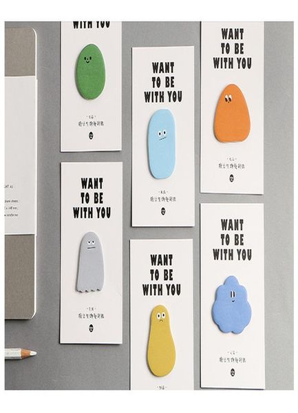

6 шт картонная bean sticky note kawaii облако сообщение memo pad planner наклейки закладка канцелярские школьные принадлежности fm125 jllddm
