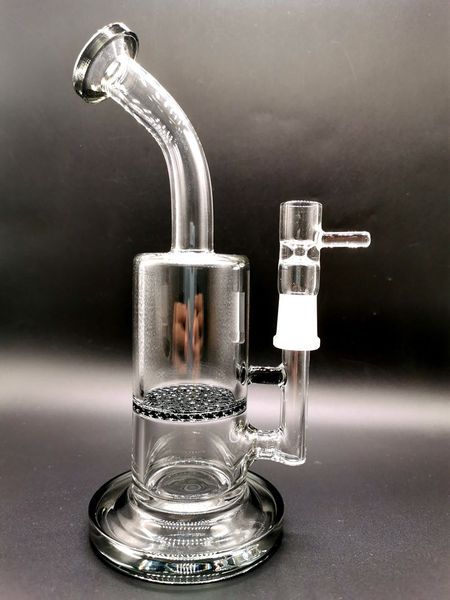 8,5 дюймов Phoenix Black Beaker Bong Cookahs FAB Jet Perc Freezable Coil Tube Bong Стеклянная водяная труба построить бурнее курить