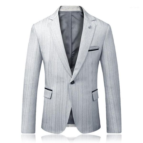 

bzbfsky new 2020 men's business casual blazer stripe age season cultivate one's morality men's blazer1, White;black