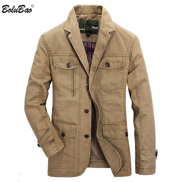 

bolubao casual brand men's slim fit jackets autumn business casual male jacket men medium long section jacket, Black;brown