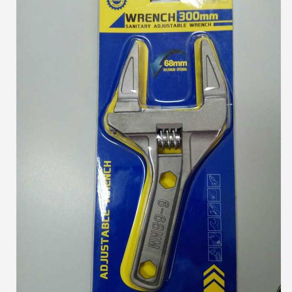 

16-68mm mini adjustable spanner short shank large openings wrench head depth 55mm wrench spanner bathroom repair tools d14