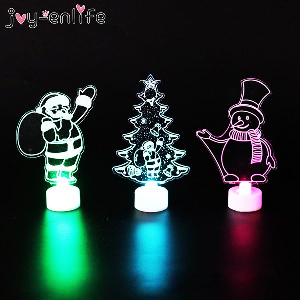 

лампа для дома light night kids спальни декора санта-клаус 3d led украшения новогоднего украшения 2021