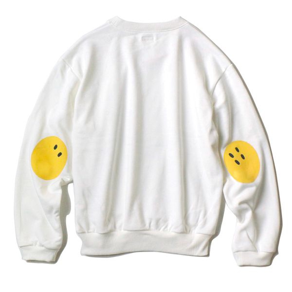 

20ss asap rocky cute print simple solid long sleeve sweatshirt crewneck pullover spring autumn high street sweater outdoor hfymwy457, Black