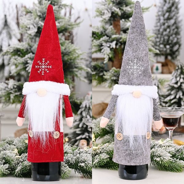

wdlcl adornment snow cap forest old dress cover baby faceless man up cap bottle wine bottle champagne wine set m2q0i