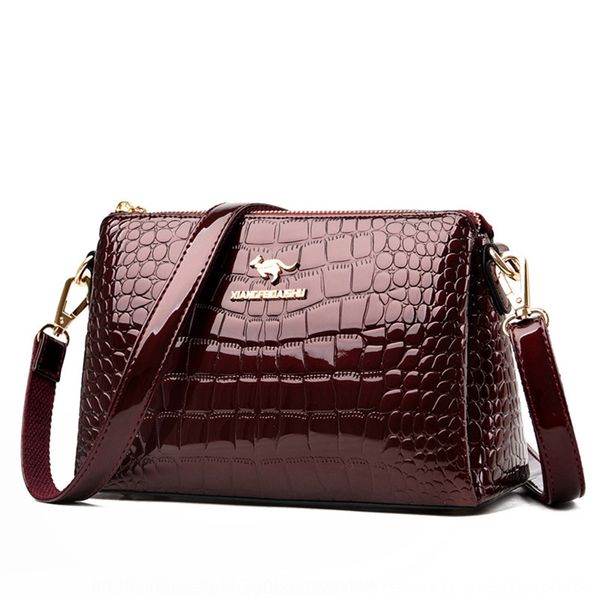 

ближний возрасте средних лет труба небольшого размера женщины сумка 2020 новый патент женщин кожа одно плеча сдвоенного пакера сумка модно и