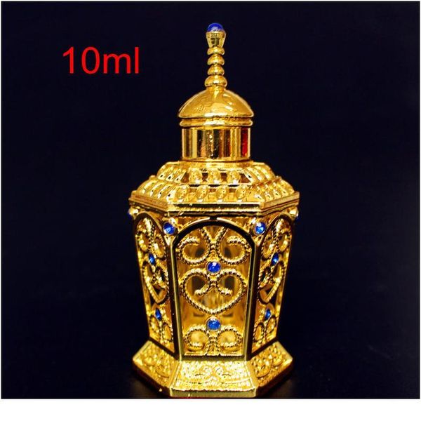 

1pc 10ml vintage metal perfume bottle arab essential oils dropper bottle container middle east ing decorat qylqif