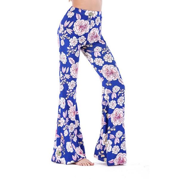 

women fall fashion ladies female flower winter festivals classics comfort womens pants wide leg pants flare pant, Black;white