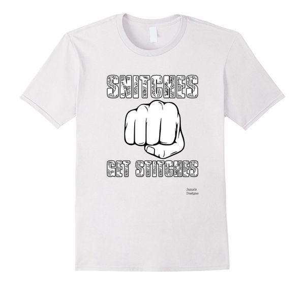 

sport summer the new fashion for short sleeve snitches get stitches graphic quote men's t-shirtharajuku funny tee shirts